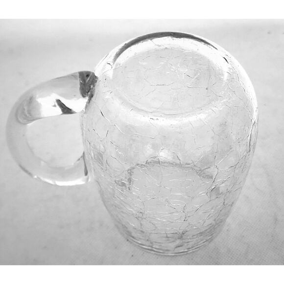 MUG/CUP-Clear-Crackle Finish-Large-Unique-Holds 20 oz (2.5 cups) - Picture 6 of 9